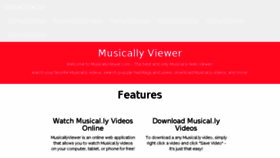 What Musicallyviewer.com website looked like in 2018 (5 years ago)