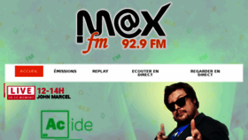 What Maxfm.be website looked like in 2018 (5 years ago)