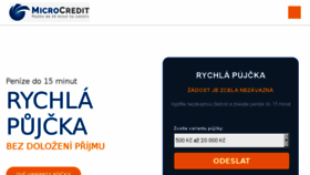 What Microcredit.cz website looked like in 2018 (5 years ago)