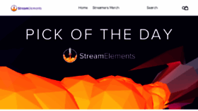 What Merch.streamelements.com website looked like in 2018 (5 years ago)