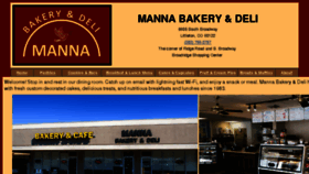 What Mannabakerydeli.com website looked like in 2018 (5 years ago)