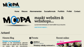 What Moopa.nl website looked like in 2018 (5 years ago)