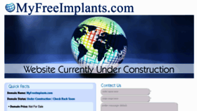 What Myfreeimplants.com website looked like in 2018 (5 years ago)