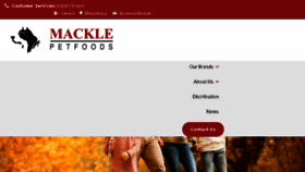 What Macklepetfoods.com website looked like in 2018 (5 years ago)