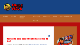 What Mullemeck.se website looked like in 2018 (5 years ago)