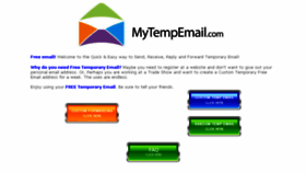 What Mytempemail.com website looked like in 2018 (5 years ago)