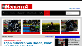 What Motoretta.de website looked like in 2018 (5 years ago)