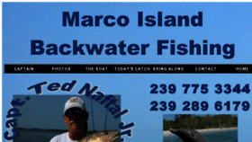 What Marcoislandbackwaterfishing.com website looked like in 2018 (5 years ago)