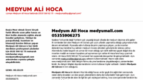 What Medyumalihoca.com website looked like in 2018 (7 years ago)