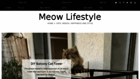 What Meowlifestyle.com website looked like in 2018 (5 years ago)