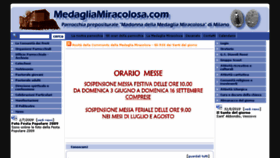 What Medagliamiracolosa.com website looked like in 2018 (5 years ago)