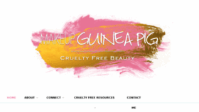 What Makeupguineapig.com website looked like in 2018 (5 years ago)