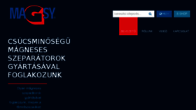 What Magsy.hu website looked like in 2018 (5 years ago)
