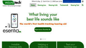 What Microtechhearing.com website looked like in 2018 (5 years ago)