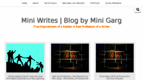 What Miniwrites.com website looked like in 2018 (5 years ago)