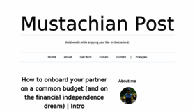 What Mustachianpost.com website looked like in 2018 (5 years ago)