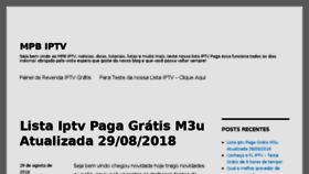 What Mpbiptv.com.br website looked like in 2018 (5 years ago)