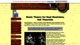 What Music-theory-for-musicians.com website looked like in 2018 (5 years ago)