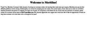 What Meritline.com website looked like in 2018 (5 years ago)