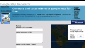 What Map-generator.org website looked like in 2018 (5 years ago)
