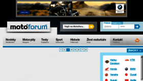 What Motoforum.cz website looked like in 2018 (5 years ago)