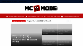 What Minecraftmod.org website looked like in 2018 (5 years ago)