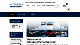 What Mitsubishipartsdept.com website looked like in 2018 (5 years ago)