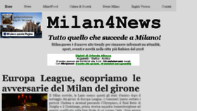 What Milan4news.com website looked like in 2018 (5 years ago)