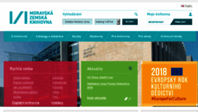 What Mzk.cz website looked like in 2018 (5 years ago)