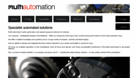 What Multiautomation.co.uk website looked like in 2018 (5 years ago)