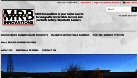 What Magneticretractablebarriers.com website looked like in 2018 (5 years ago)