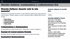 What Moneteitaliane.com website looked like in 2018 (5 years ago)