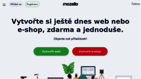 What Mozello.cz website looked like in 2018 (5 years ago)