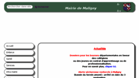What Mairie-maligny-89.fr website looked like in 2018 (5 years ago)