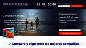 What Mejoratuseguro.es website looked like in 2018 (5 years ago)