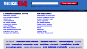 What Medicalfaq.net website looked like in 2018 (5 years ago)