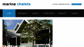 What Marinachalets.com.au website looked like in 2018 (5 years ago)