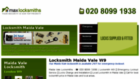 What Maidavalemaxlocksmith.co.uk website looked like in 2018 (5 years ago)