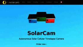 What Mysolarcam.com website looked like in 2018 (5 years ago)