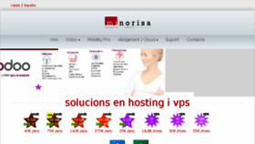 What Minorisa.net website looked like in 2018 (5 years ago)