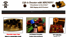 What Mignonchocolate.com website looked like in 2018 (5 years ago)