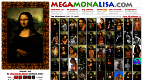 What Megamonalisa.com website looked like in 2018 (5 years ago)