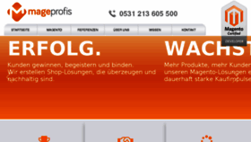 What Mageprofis.de website looked like in 2018 (5 years ago)