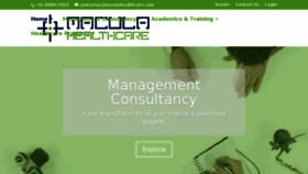 What Maculahealthcare.com website looked like in 2018 (5 years ago)
