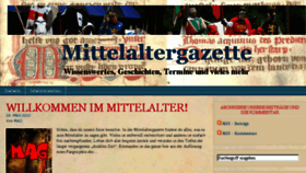 What Mittelaltergazette.de website looked like in 2018 (5 years ago)