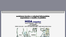 What Mida.it website looked like in 2018 (7 years ago)