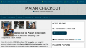 What Maiancheckout.com website looked like in 2018 (5 years ago)