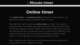 What Minute-timer.com website looked like in 2018 (5 years ago)