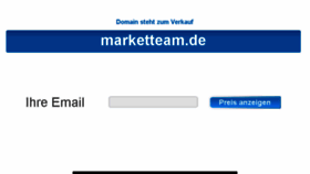 What Marketteam.de website looked like in 2018 (5 years ago)