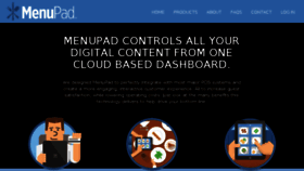 What Menupad.com website looked like in 2018 (5 years ago)